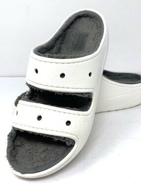 Crocs Cozy Faux Fur Size Men 7 Women 9 Slides/Sandal